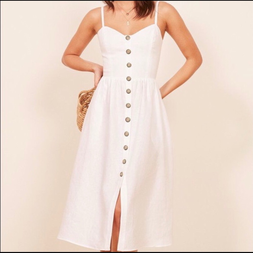 Reformation Thelma Linen Dress